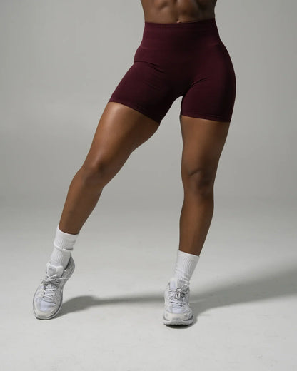 Pump Mid Rise Short - Merlot | Workout Clothes For Women | Alphalete