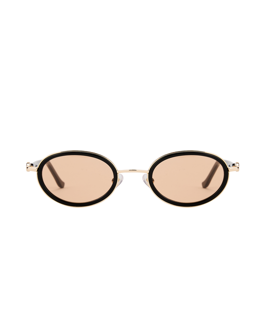 Rea - Orange on Black Sunglasses