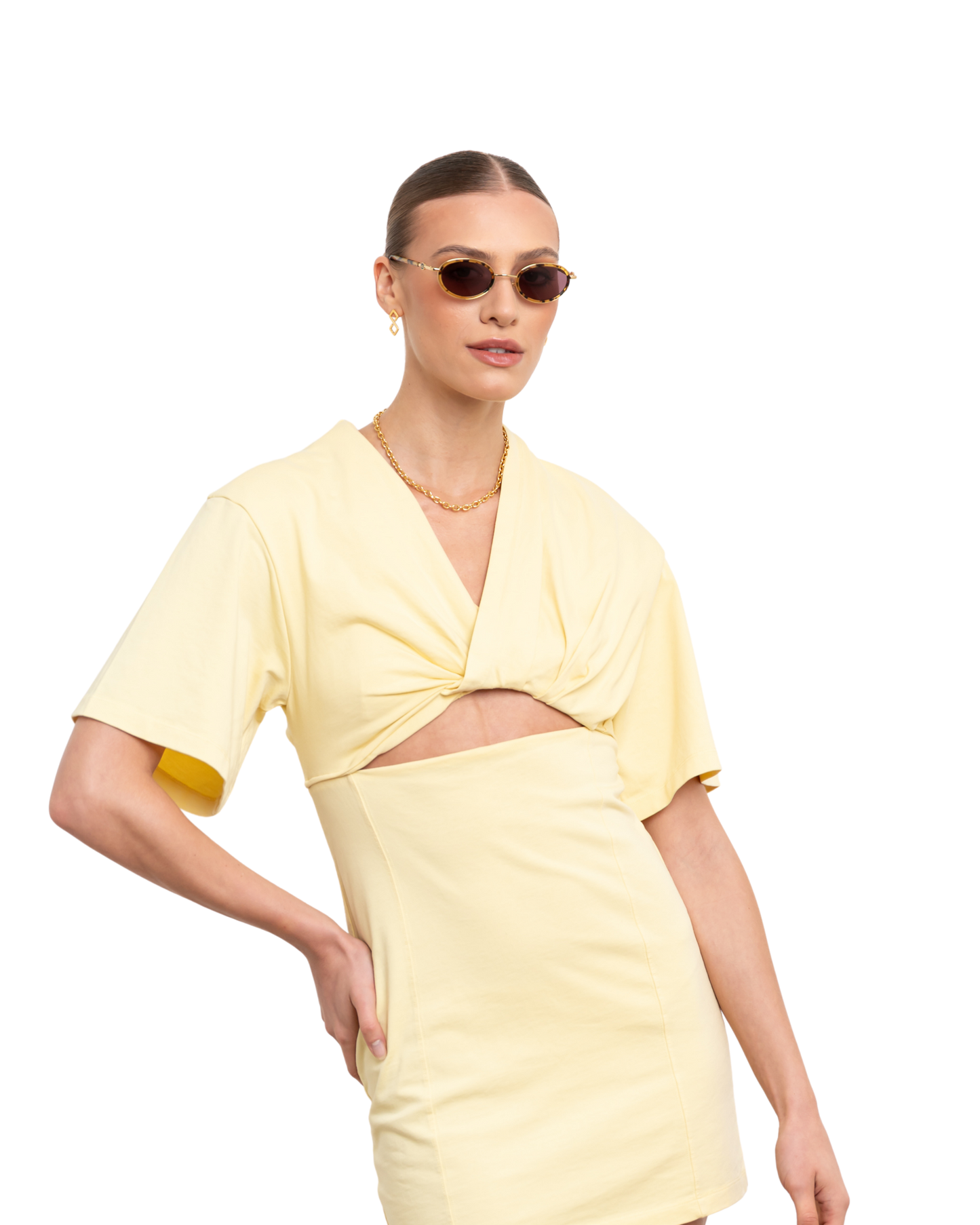 Rea - Yellow Tortoise Sunglasses