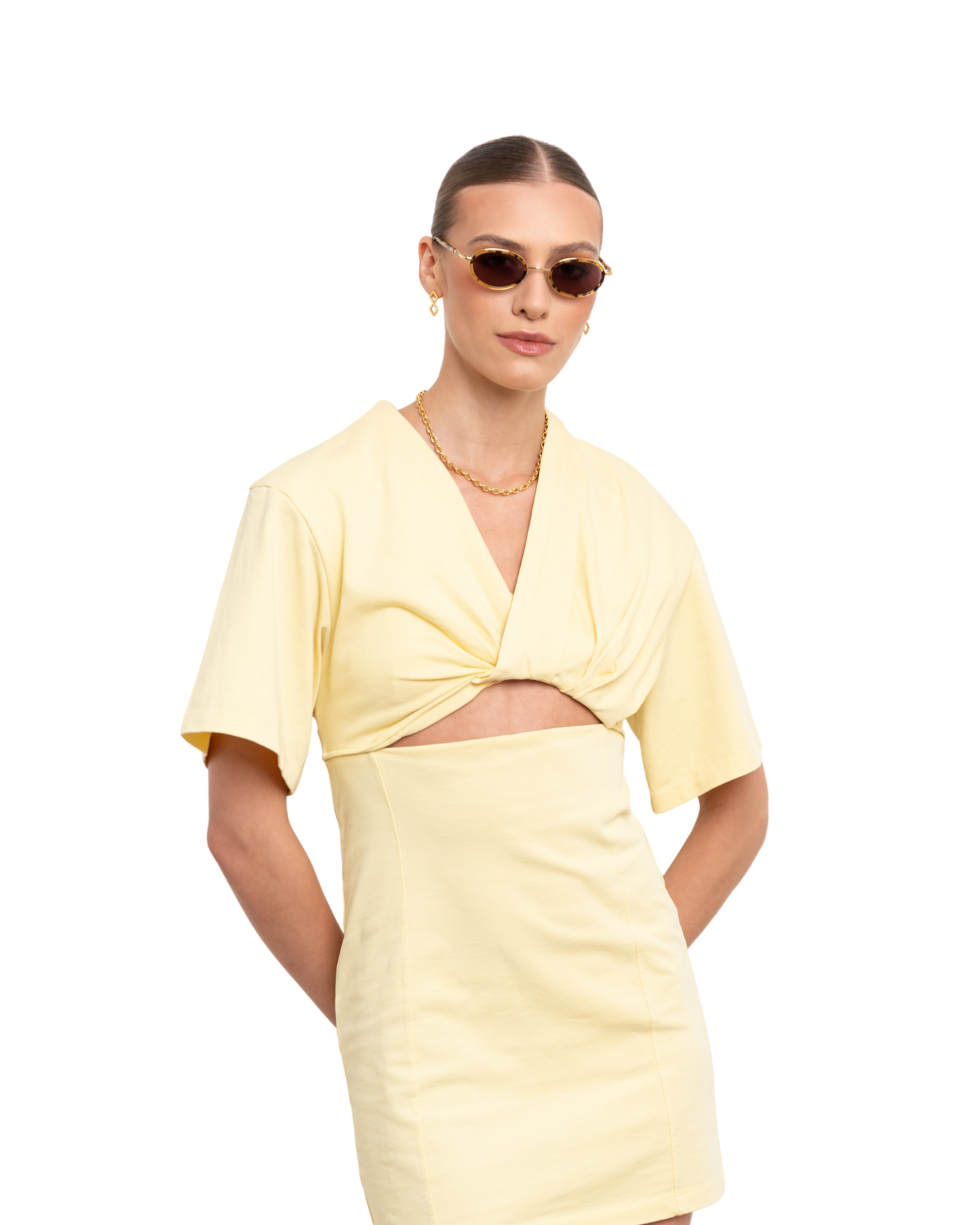Rea - Yellow Tortoise Sunglasses