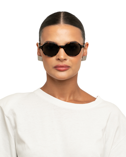 Rey - Green on Tortoise Sunglasses