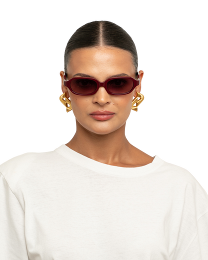 River - Burgundy Sunglasses