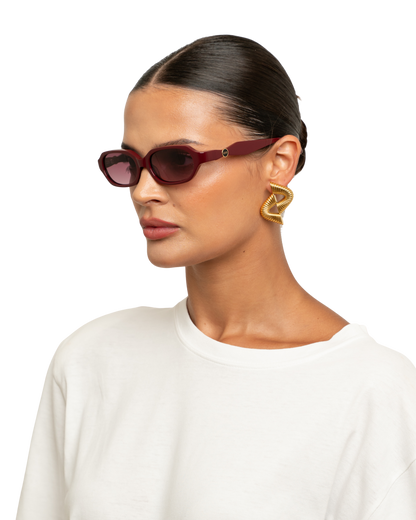 River - Burgundy Sunglasses