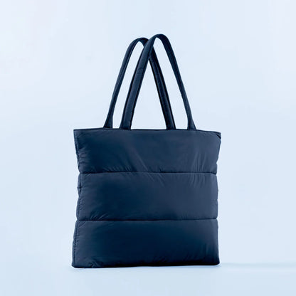 DFYNE Puffer Tote Bag Midnight Black