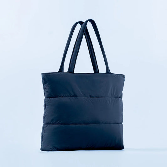 DFYNE Puffer Tote Bag Midnight Black