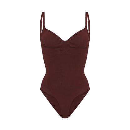 Skims Seamless Sculpt Brief Bodysuit Oxblood