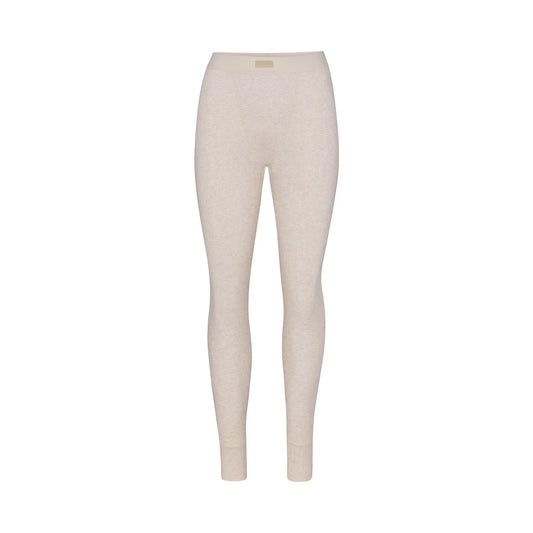 Skims Cotton Rib Legging Heather Oatmeal
