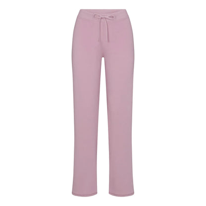Skims Cotton Jersey Straight Leg Pant Dusk