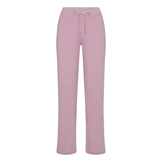 Skims Cotton Jersey Straight Leg Pant Dusk