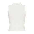 Skims Cotton Jersey Mock Neck Tank Marble