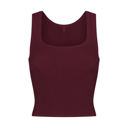 Skims Soft Lounge Tank Bordeaux