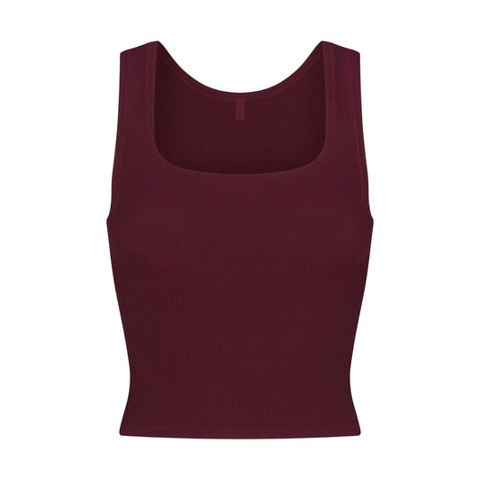 Skims Soft Lounge Tank Bordeaux