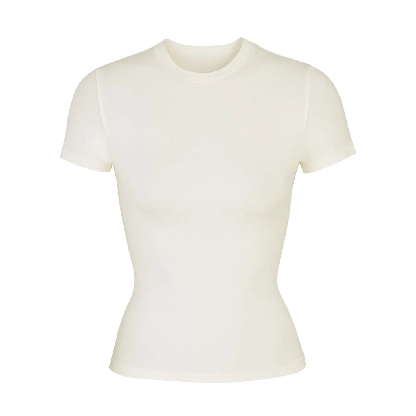 Skims Cotton Jersey T-shirt Bone