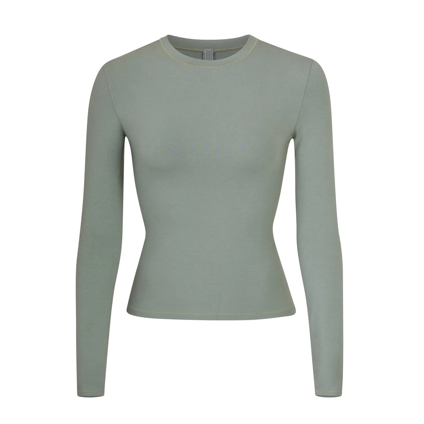 Skims Cotton Jersey Long Sleeve T-Shirt Mineral