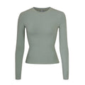 Skims Cotton Jersey Long Sleeve T-Shirt Mineral