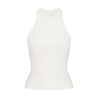 Skims Soft Lounge High Neck Tank Marble