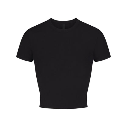 Skims Soft Lounge Cropped T-shirt Onyx