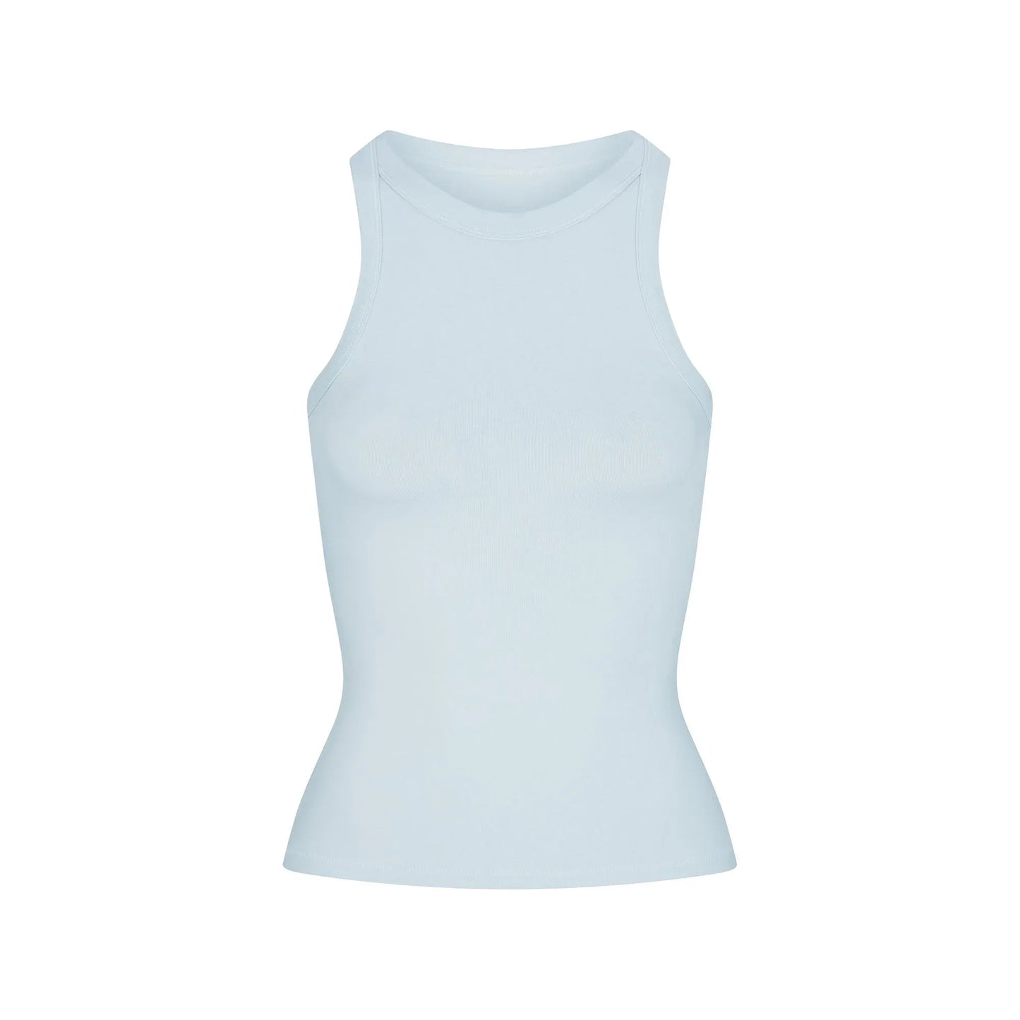 Skims Cotton Jersey Crew Neck Tank Opal