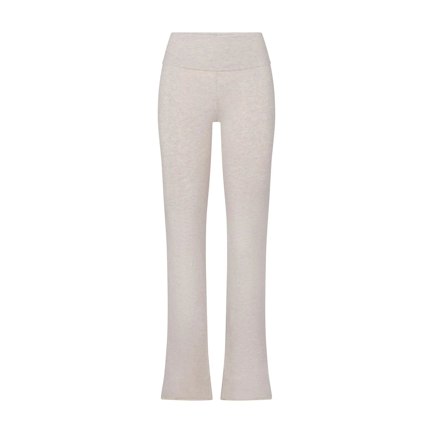 Skims Cotton Jersey Foldover Pant Heather Oatmeal