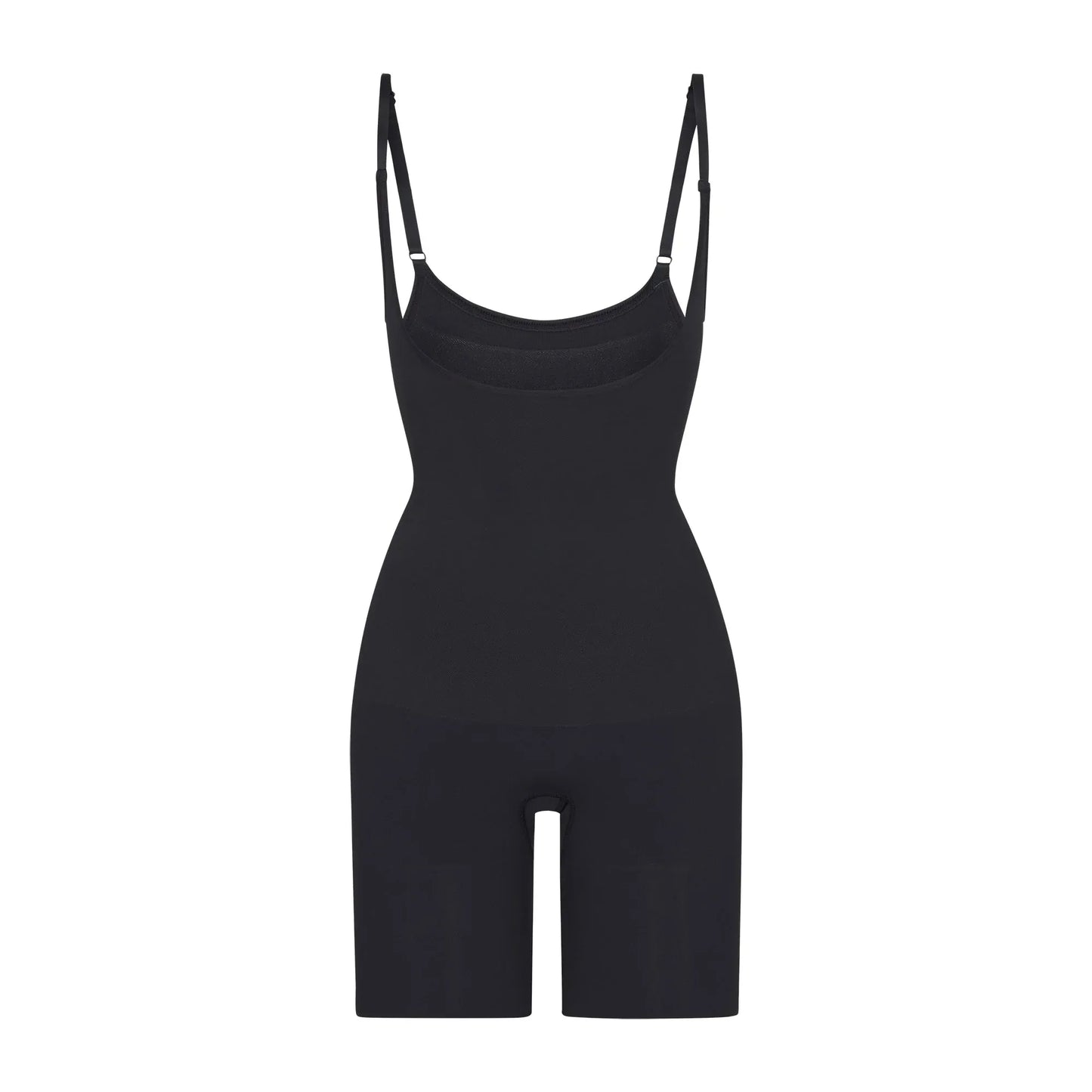 Skims Seamless Sculpt Open Bust Bodysuit Onyx