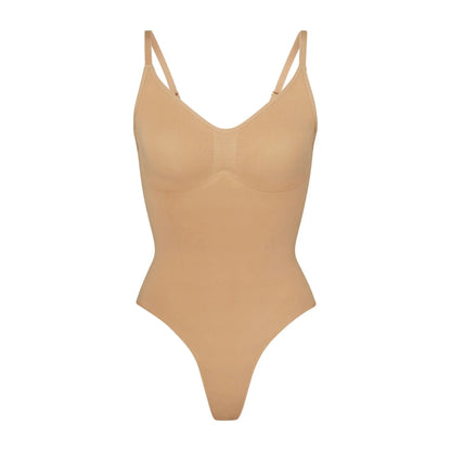 Skims Seamless Sculpt Thong Bodysuit Ochre