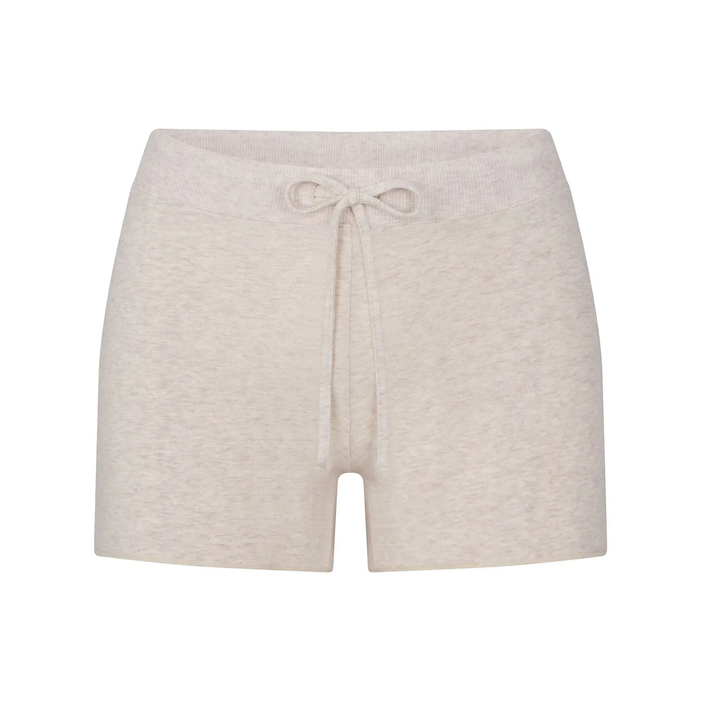 Skims Cotton Jersey Short Heather Oatmeal