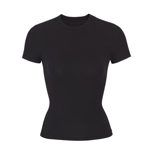 Skims Cotton Jersey T-shirt Soot