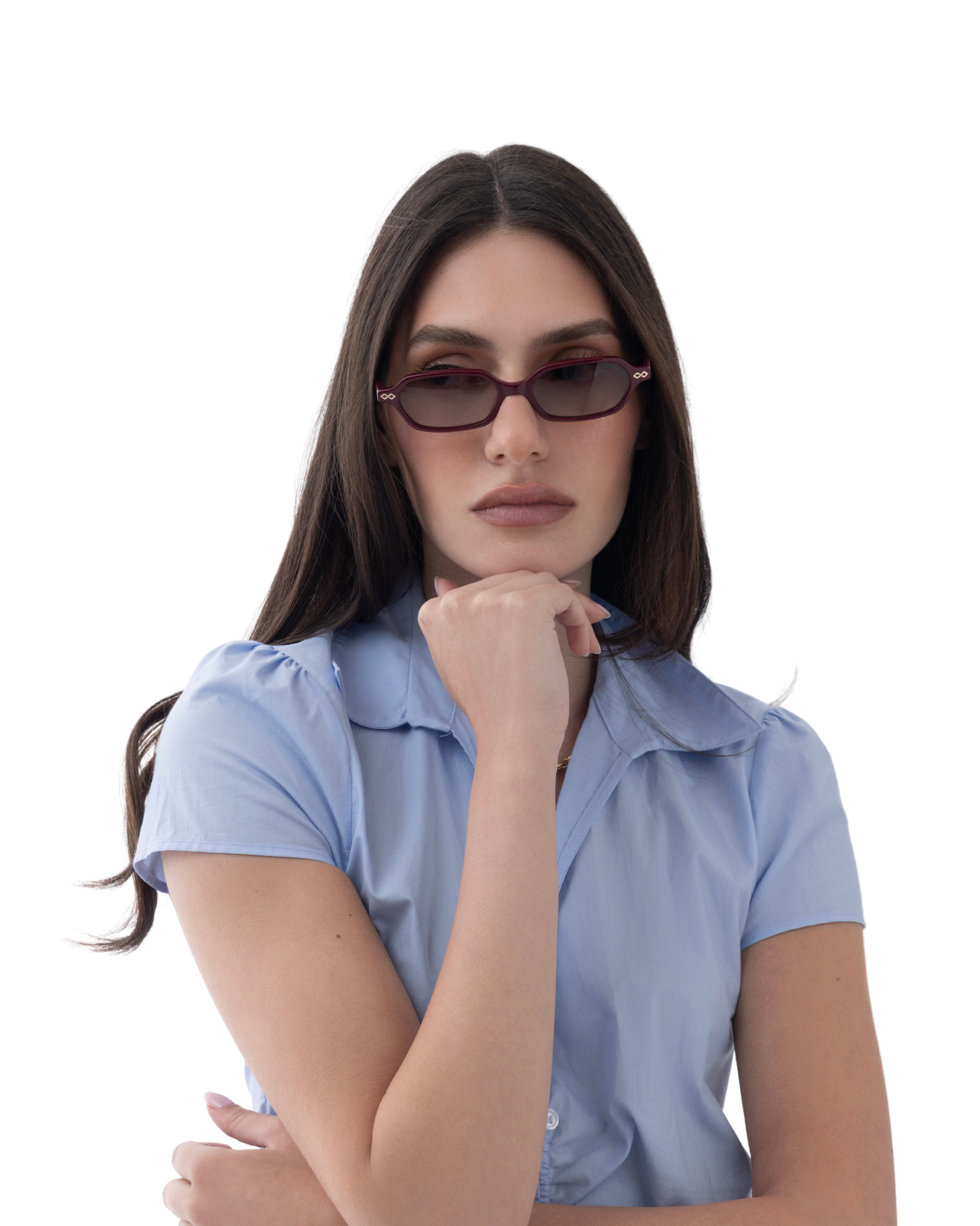 Sara - Burgundy Sunglasses