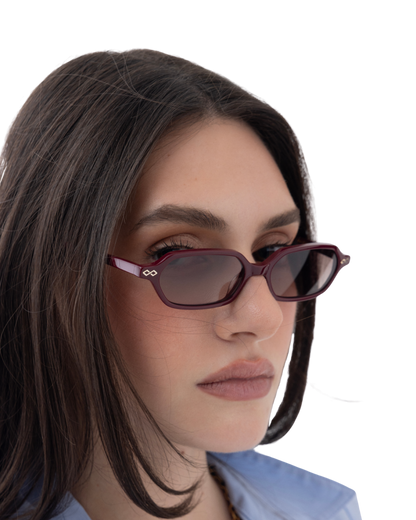Sara - Burgundy Sunglasses
