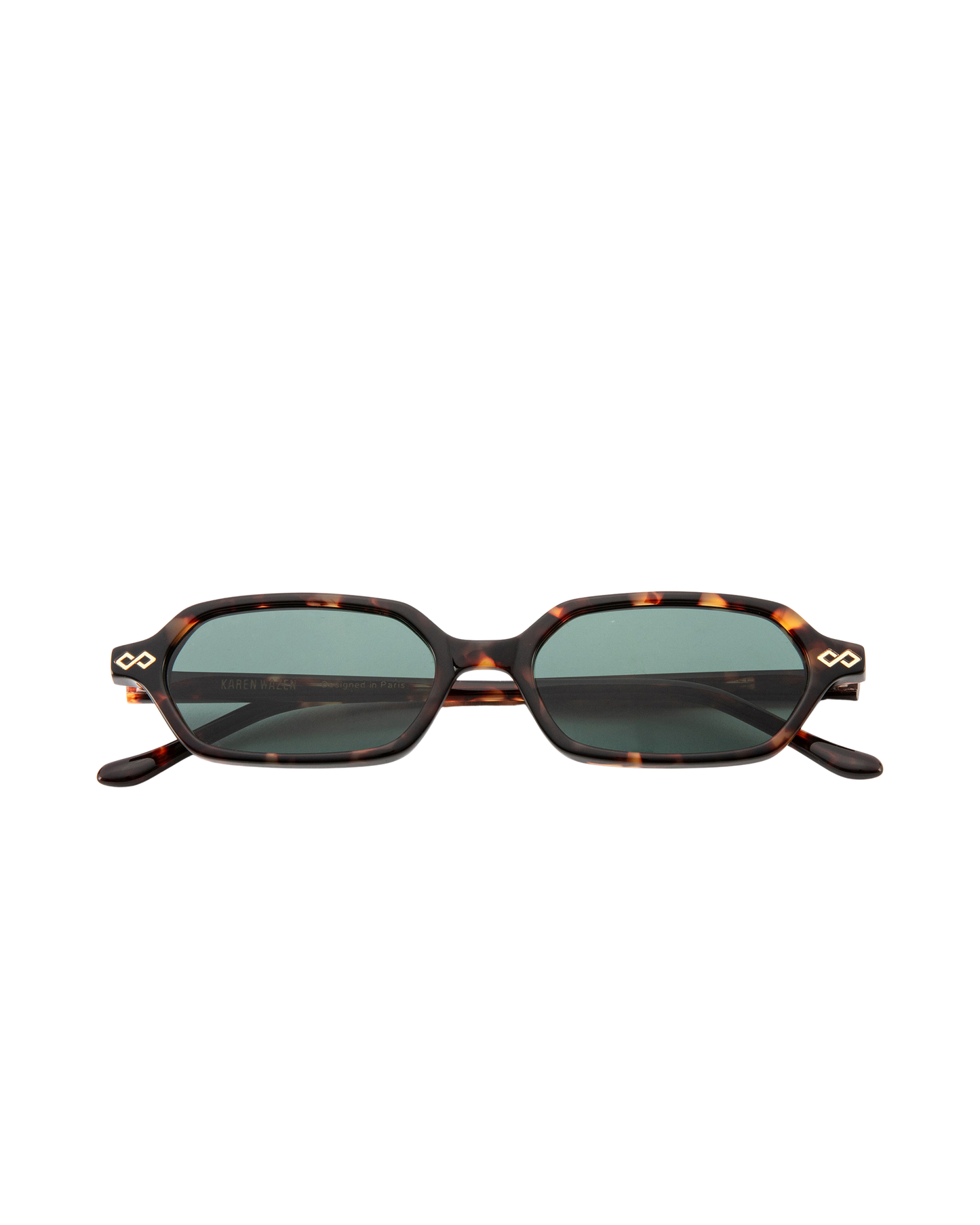 Sara - Green on Tortoise Sunglasses