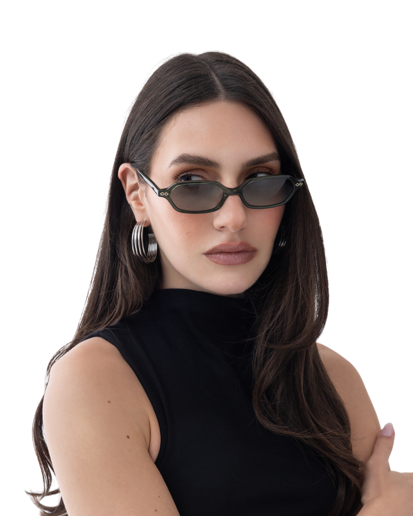 Sara - Olive Sunglasses