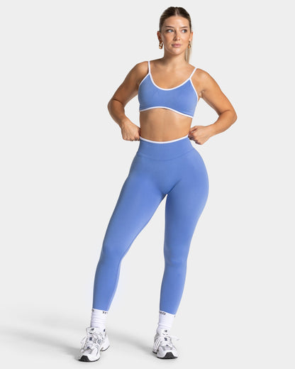 TEVEO Leggings Sculpt Scrunch Contrastline "Azure"