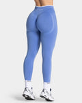 TEVEO Leggings Sculpt Scrunch Contrastline "Azure"