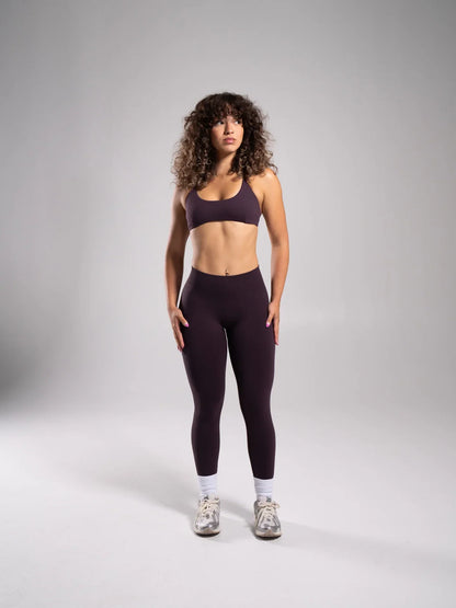 Pump Mid Rise Legging - Black Garnet Alphalete
