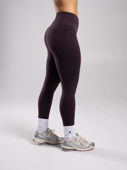 Pump Mid Rise Legging - Black Garnet Alphalete