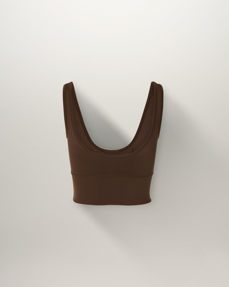 VEHLA CROPPED TANK - CHOC