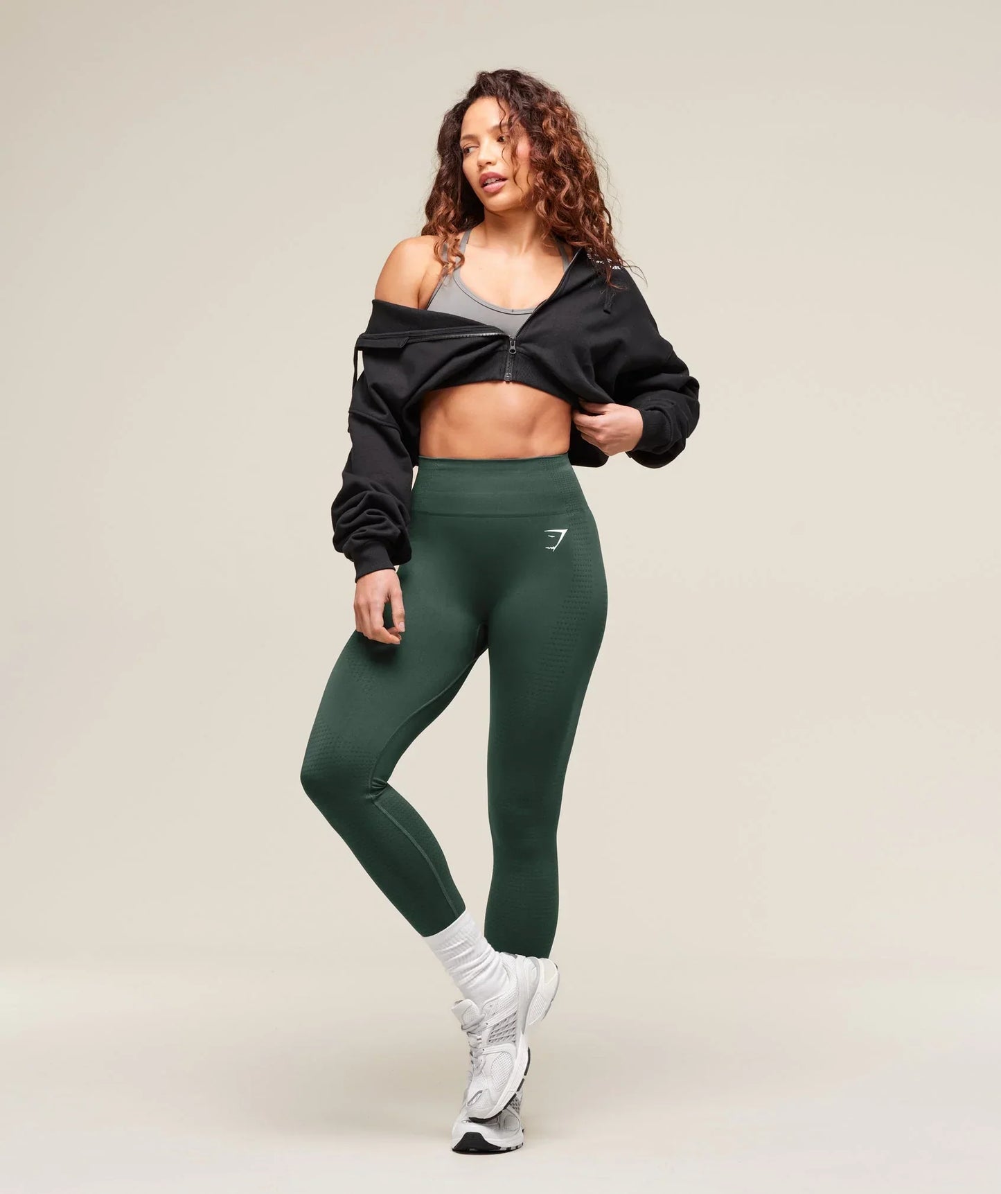 Gymshark Vital Seamless 2.0 Leggings - Woodland Green Marl