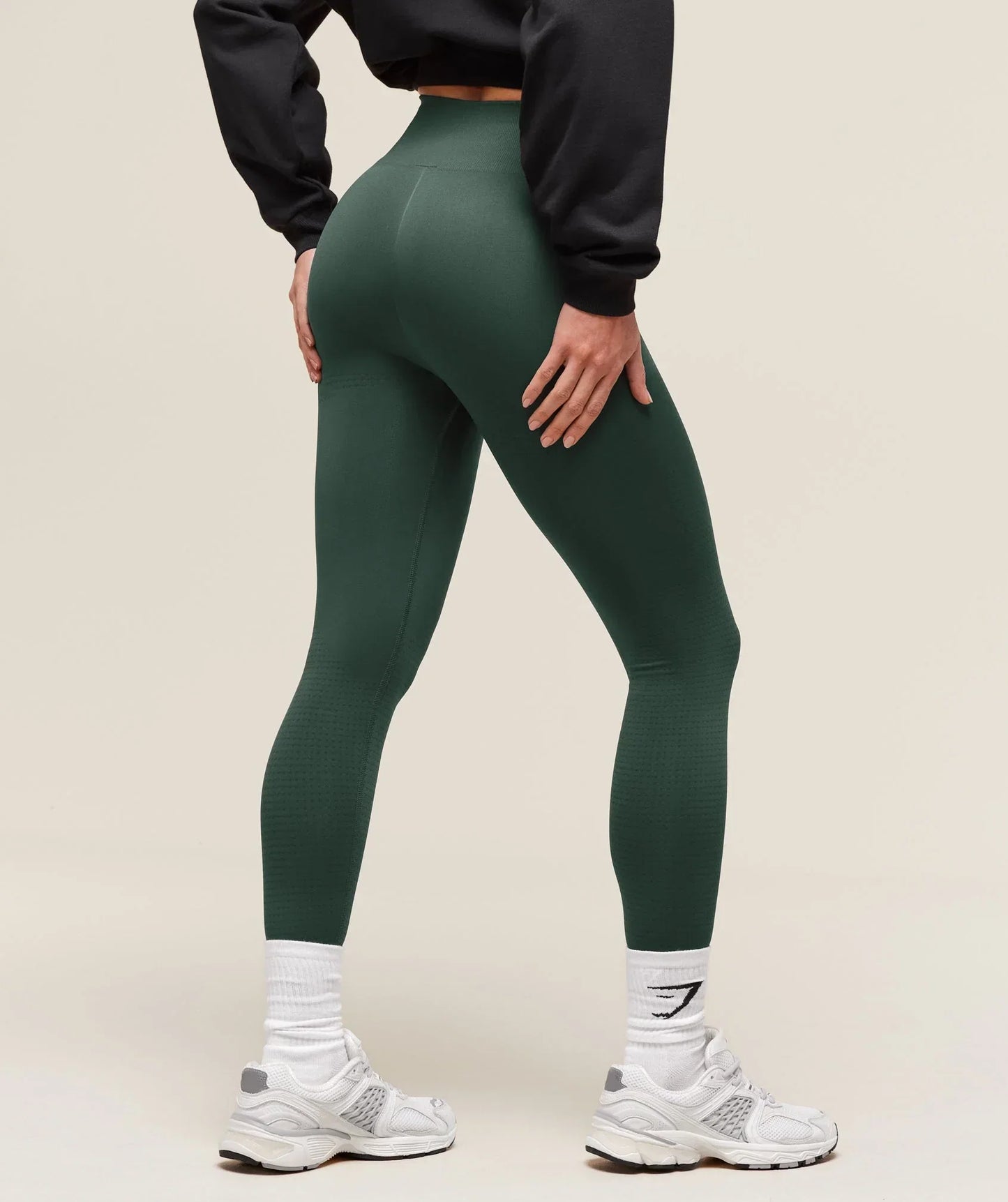 Gymshark Vital Seamless 2.0 Leggings - Woodland Green Marl