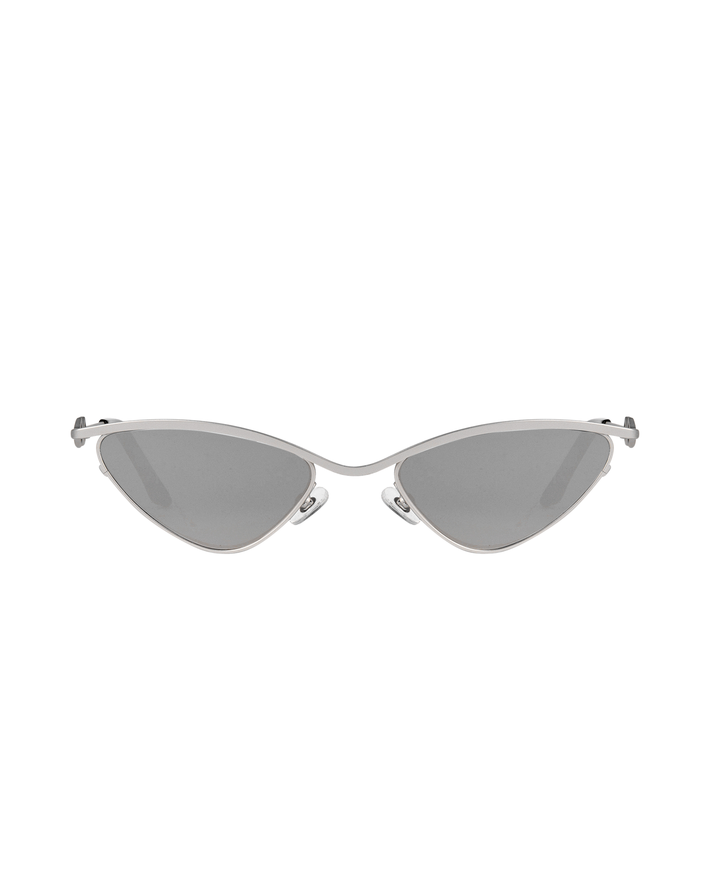 Zoe - Matte Silver Sunglasses