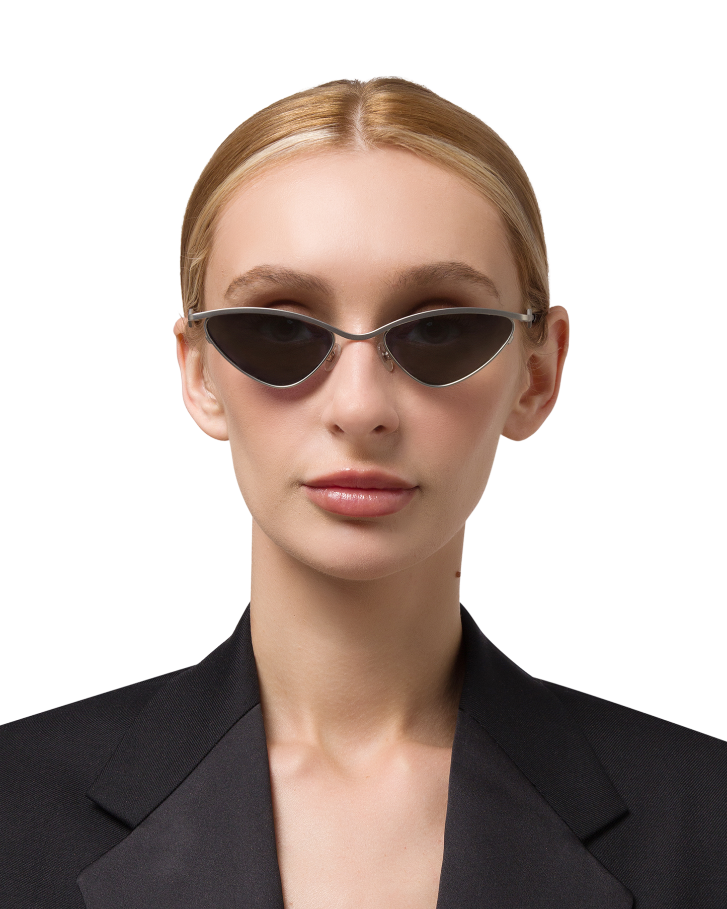 Zoe - Matte Silver Sunglasses