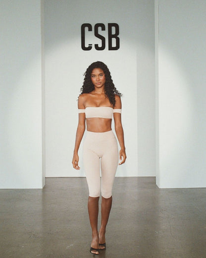 CSB Form Invisible Scrunch Capri Leggings | Fawn
