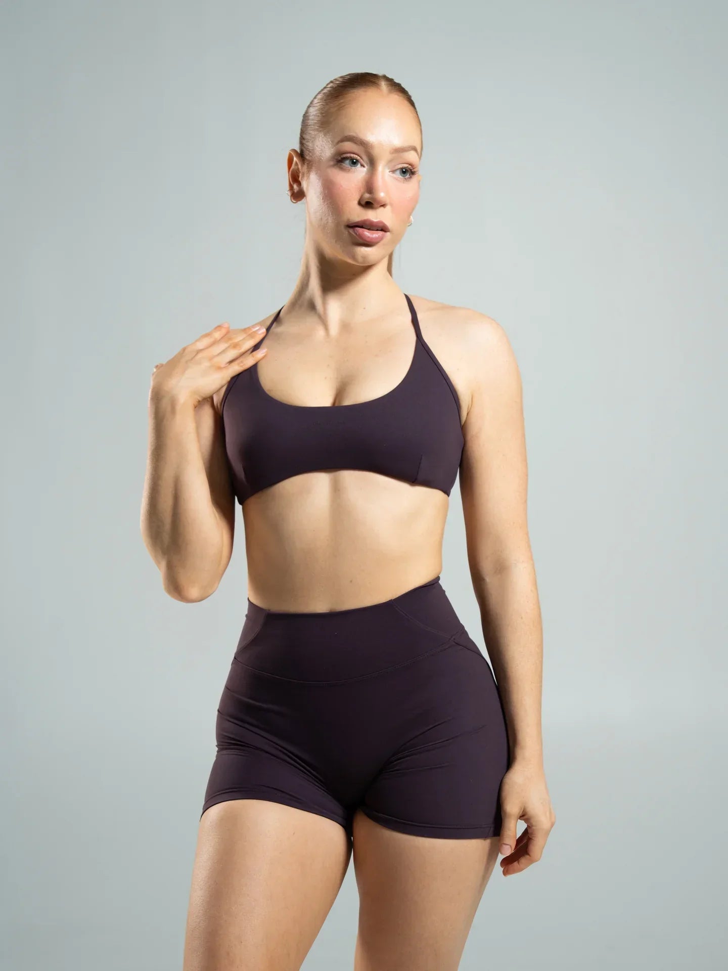 Alphalete Axis Bra - Black Garnet