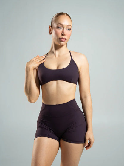 Alphalete Axis Bra - Black Garnet