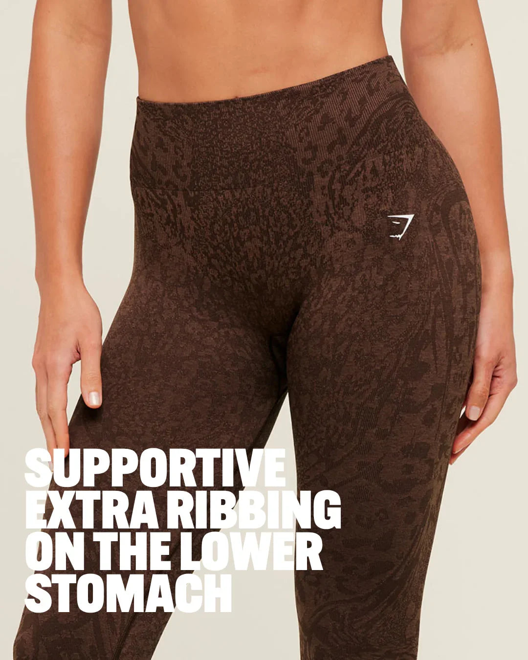 Gymshark Adapt Animal X Whitney Leggings - Archive Brown