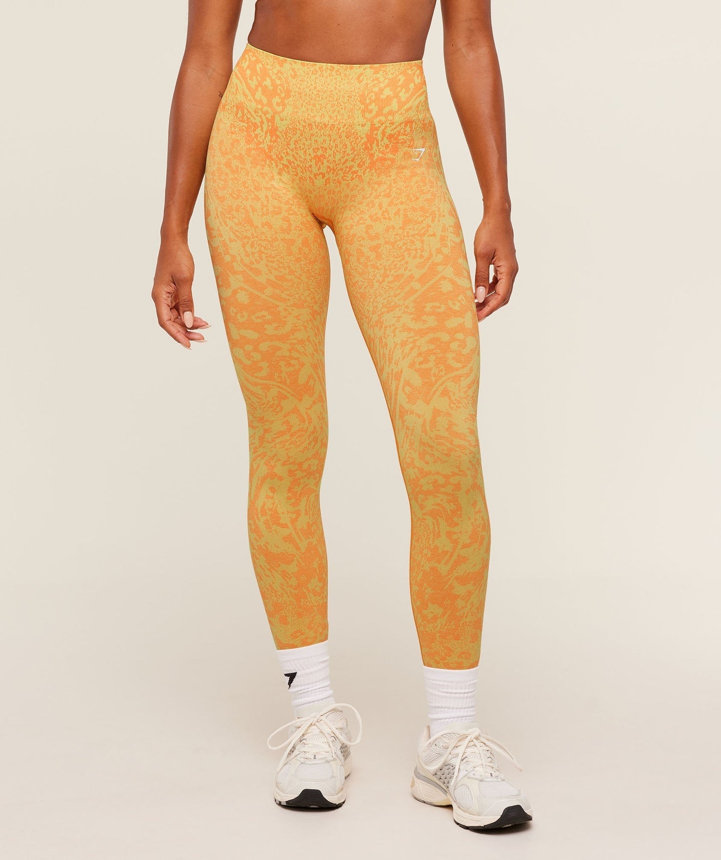 Gymshark Adapt Animal X Whitney Leggings - Sorbet Yellow