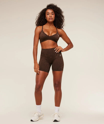 Gymshark Adapt Animal X Whitney Shorts - Archive Brown
