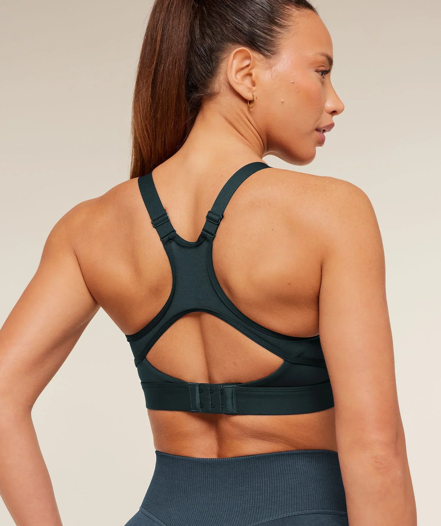 Gymshark High Coverage Support Sports Bra Deep Petrol Blue