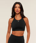 Gymshark High Coverage Support Sports Bra  Black