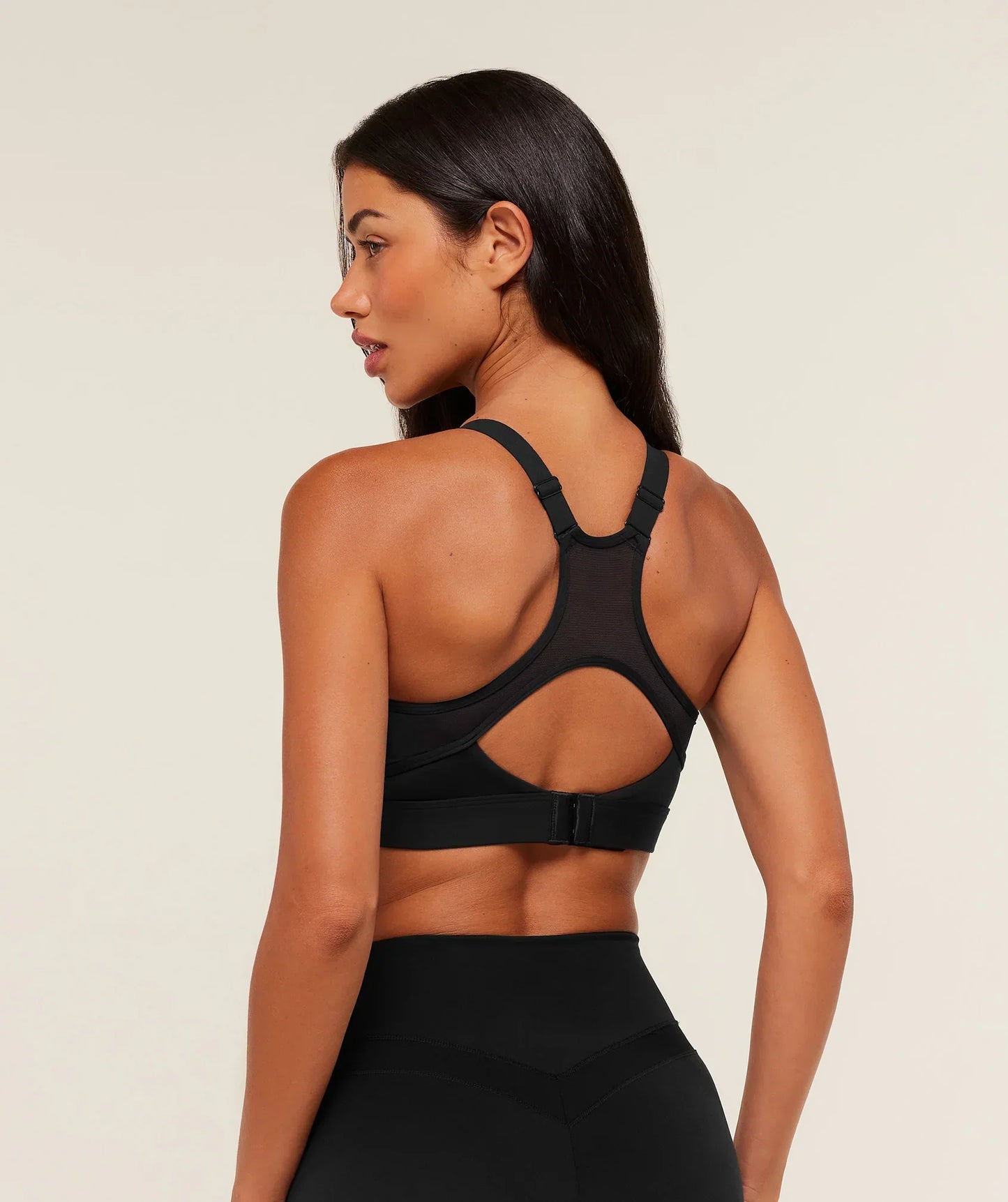 Gymshark High Coverage Support Sports Bra  Black