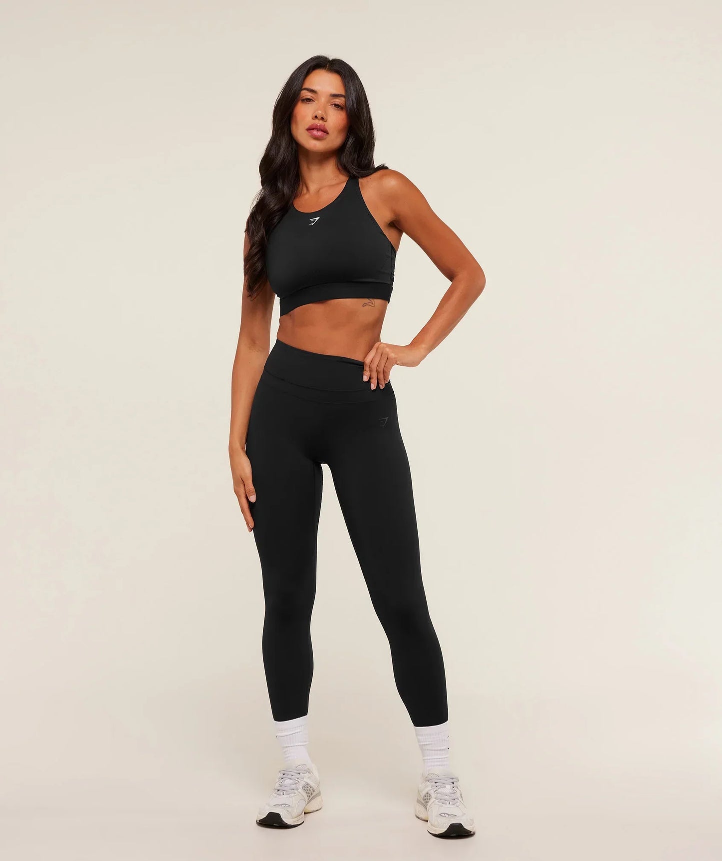 Gymshark High Coverage Support Sports Bra  Black